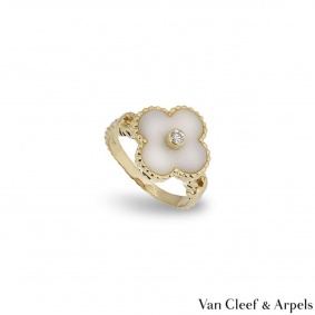 Van Cleef & Arpels?Yellow Gold Vintage Alhambra Ring